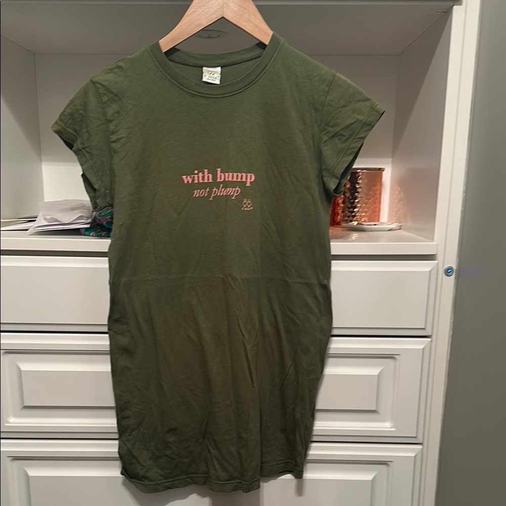 Olive Green Maternity Tee - Short Sleeve